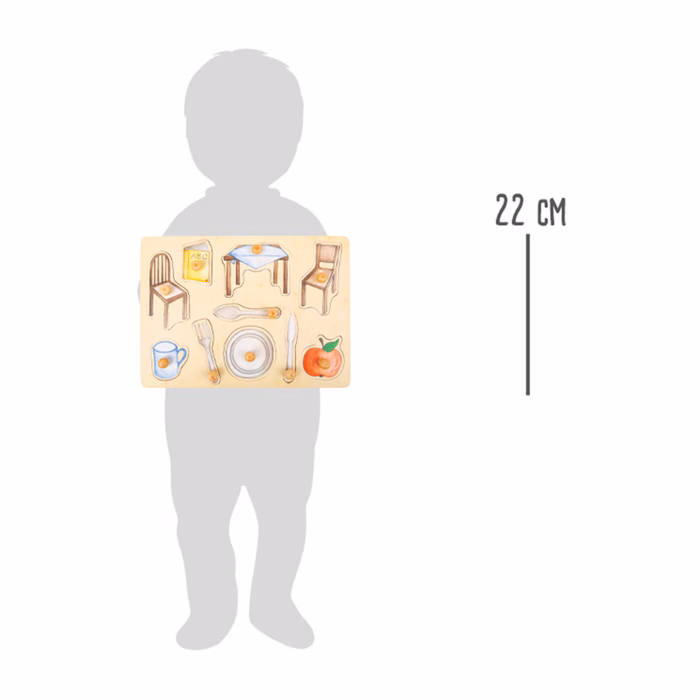 arendav puidust mänguasi pusle puzzle igapäeva esemed