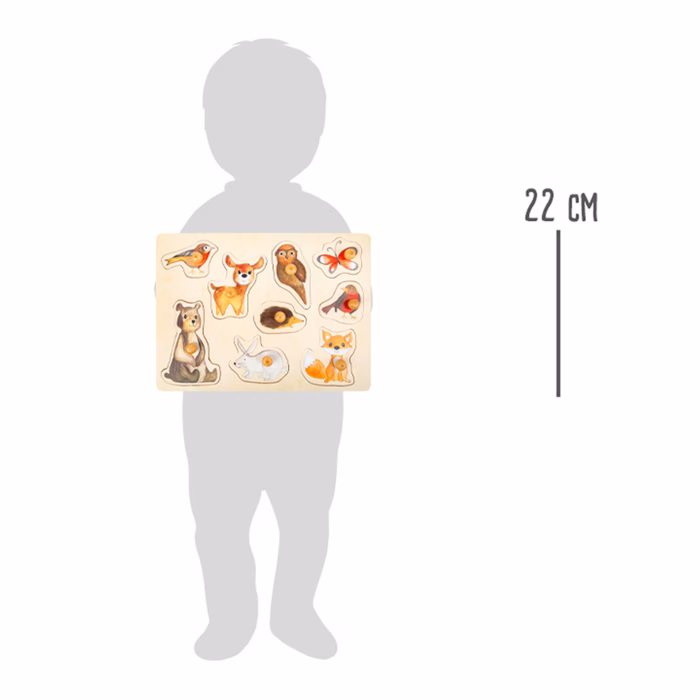 puidust pusle puzzle arendav mänguasi metsloomad